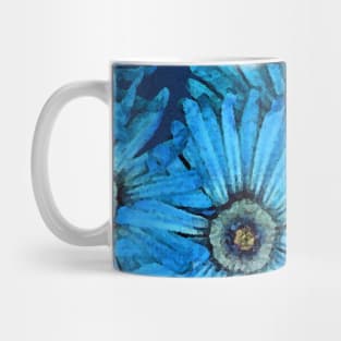 Turquoise Succulent Flowers close-up Mug